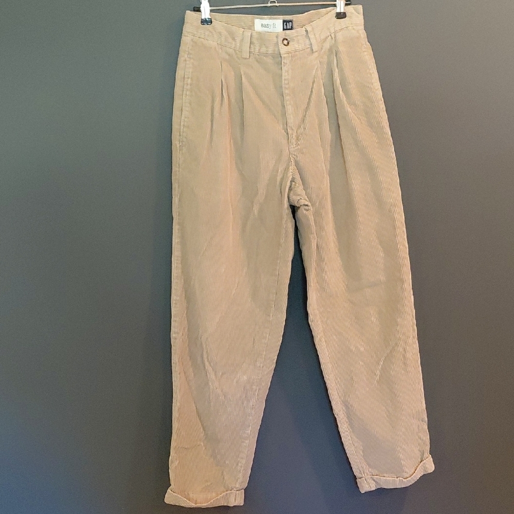 GAP Tan Corduroy Pants Classic Straight-Leg